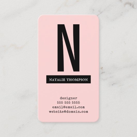 はっきりしたトレンディーシンプルプロフェッショナルミニマモダンリスト 名刺 (正面)