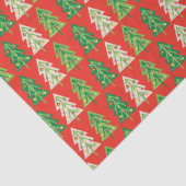 はっきりしたトレンディーモダン名門私立校風のクリスマスツリー 薄葉紙 (詳細)