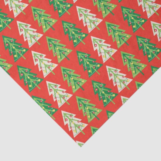 はっきりしたトレンディーモダン名門私立校風のクリスマスツリー 薄葉紙 (詳細)