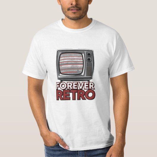 はっきりしたトレンディーヴィンテージ芸術作品 Tシャツ (正面)