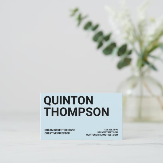 はっきりしたトレンディー名刺 名刺 (スタンド正面)