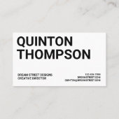 はっきりしたトレンディー名刺 名刺 (裏面)