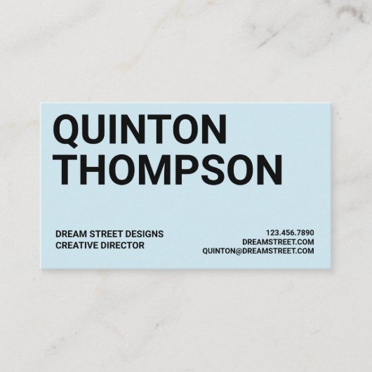 はっきりしたトレンディー名刺 名刺 (正面)