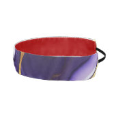 はっきりしたトレンディー紫イエロー金ゴールド大理石フェイク アスレチックヘッドバンド (右)