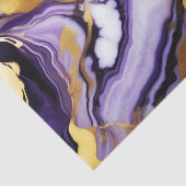 はっきりしたトレンディー紫イエロー金ゴールド大理石フェイク 薄葉紙 (詳細)