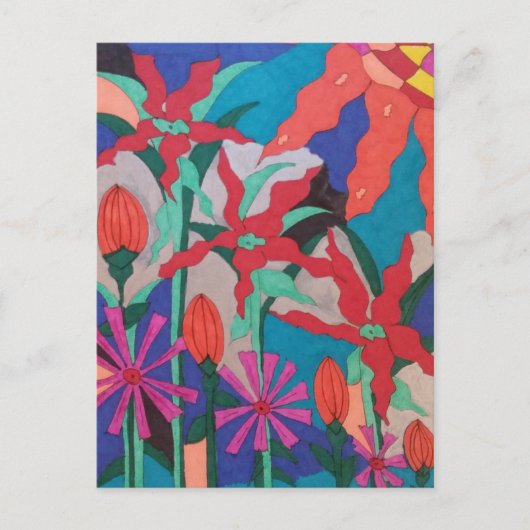 はっきりしたナイトガーデン ポストカード (正面)