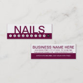 はっきりしたネイルサロン顧客ロイヤリティ ロイヤリティカード (正面/裏面)