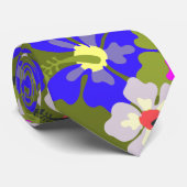 はっきりしたハイビスカスパタ結婚ーン ネクタイ (ロール)