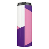 はっきりしたハート紫ピンクの感謝の気持ち タンブラー (裏面)