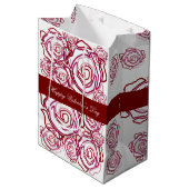 'はっきりしたバラバレンタイン' (バラ – 中サイズ)抱き枕 ミディアムペーパーバッグ (正面アングル)