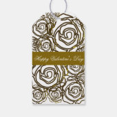 'はっきりしたバラバレンタイン' (金ゴールド)ギフトラベル ギフトタグ (裏面)