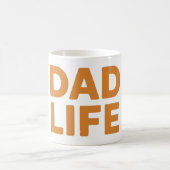 はっきりしたパパライフオレンジグローファーズデイ コーヒーマグカップ (中央)
