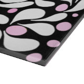 はっきりしたパーソナライズされたモダンピンクの花グラデーション色 カッティングボード (角)