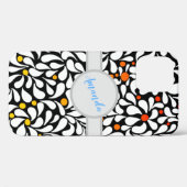 はっきりしたパーソナライズされたモダン暖なグラデーション花 Case-Mate iPhoneケース (裏面 (横))