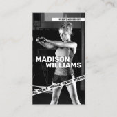 はっきりしたパーソナルトレーナー写真 名刺 (正面)