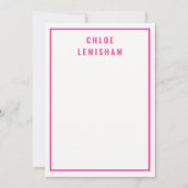 はっきりしたピスタイリッシュックパーソナライズされたノートカード ノートカード (正面)