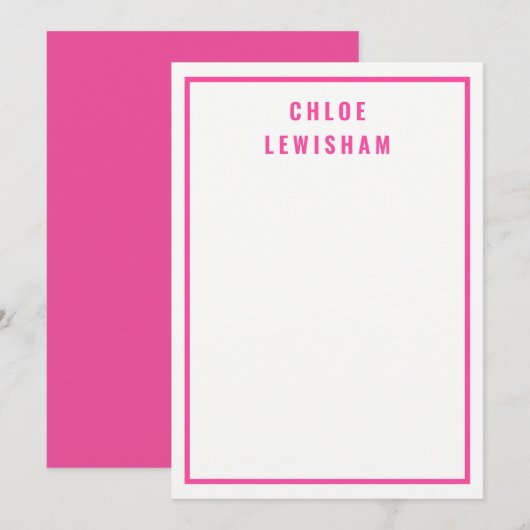 はっきりしたピスタイリッシュックパーソナライズされたノートカード ノートカード (正面/裏面)