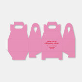 はっきりしたピンクモダンレ結婚ドのカスタム フェイバーボックス (折り畳みなし)