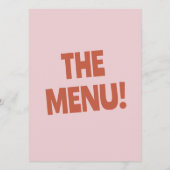 はっきりしたファンキーカラフルブッ結婚クユニークス メニュー (裏面)