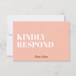 はっきりしたファンキーモダン結婚レトロ 出欠カード