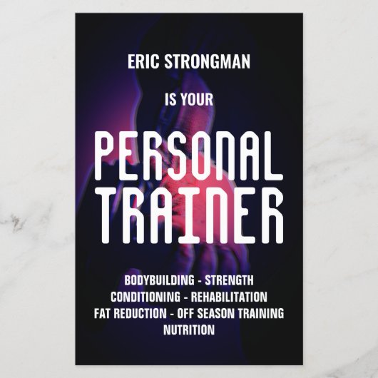 はっきりしたフィットネストレーナ男らし チラシ (正面)