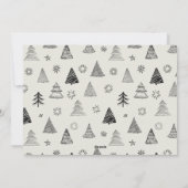 はっきりしたフェスティバルレッドミニマル1フォトラストクリスマス シーズンカード (裏面)