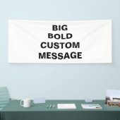 はっきりしたフォントメッセージ 横断幕 (トレードショー)