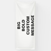 はっきりしたフォントメッセージ 横断幕 (縦)