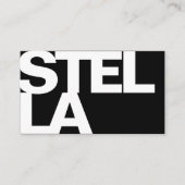 はっきりしたフォントモダンタイポグラフィシンプル 名刺 (正面)