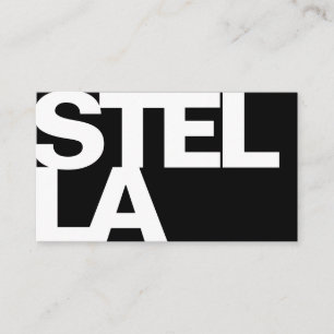 はっきりしたフォントモダンタイポグラフィシンプル 名刺