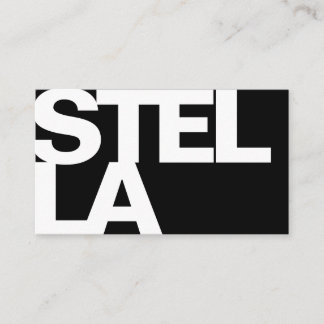 はっきりしたフォントモダンタイポグラフィシンプル 名刺