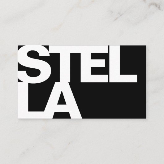 はっきりしたフォントモダンタイポグラフィシンプル 名刺 (正面)