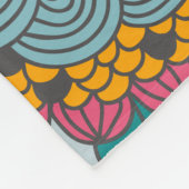 はっきりしたフローラつる植物フリースブランケット フリースブランケット (角)