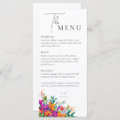 はっきりしたフローラエレガント植物性ピ結婚ンクの夏 メニュー (正面/裏面)