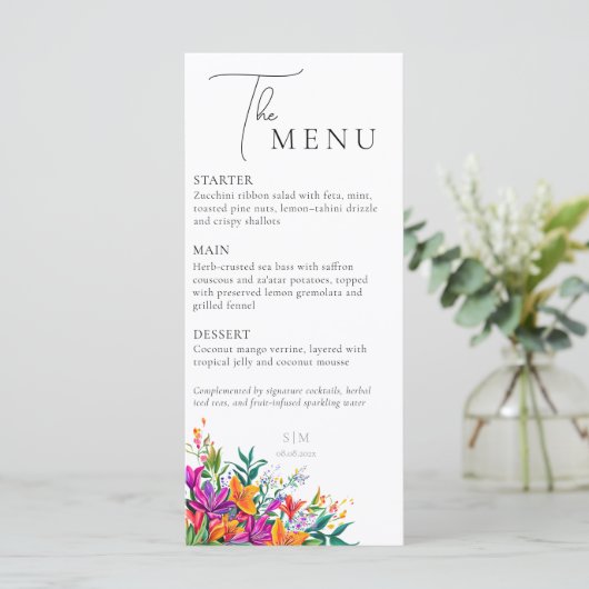 はっきりしたフローラエレガント植物性ピ結婚ンクの夏 メニュー (スタンド正面)