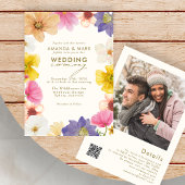 はっきりしたフローラエレガント開花結婚ズ 招待状