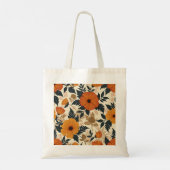 はっきりしたフローラジオメトリ予算トートバッグ トートバッグ (裏面)