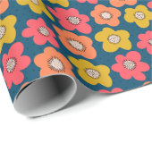 はっきりしたフローラスカンジナビア様式：シームレスな装飾 ラッピングペーパー (ロールコーナー)