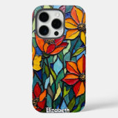 はっきりしたフローラステンドグラス四重奏 Case-Mate iPhoneケース (裏面)