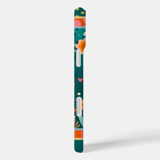 はっきりしたフローラハートかわいいインスピリシティ名ケース Case-Mate iPhoneケース (裏面 / 右)