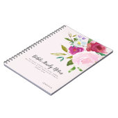 はっきりしたフローラパーソナライズされたバイブル勉強手帳 ノートブック (左側)