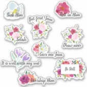 はっきりしたフローラ勤行クリスチャンの雑誌のシール シール (正面)