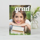 はっきりしたフローラ型レトロプリント 招待状 (スタンド正面)