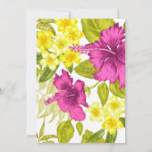 はっきりしたフローラ型レトロプリント 招待状 (裏面)