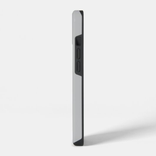 はっきりしたフローラ文字Bモノグラムグレーカラー iPhoneケース (左側面)