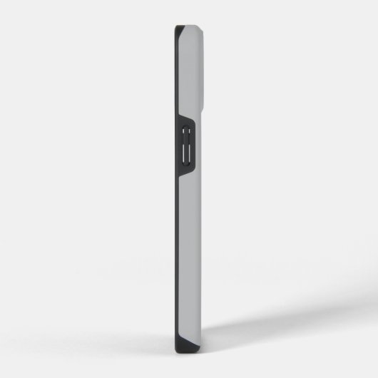 はっきりしたフローラ文字Bモノグラムグレーカラー iPhoneケース (右側面)