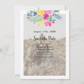 はっきりしたフローラ春2写真の保存日付 セーブザデート (裏面)