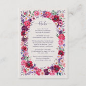 はっきりしたフローラ詳細エンクロージャカード エンクロージャーカード (正面)