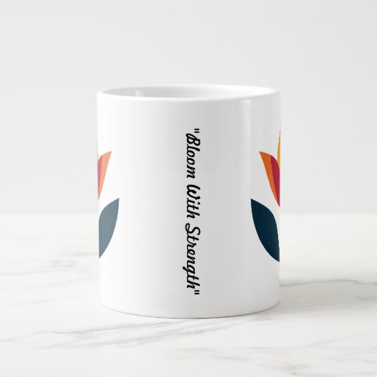 「はっきりしたフローラ調和」 ジャンボコーヒーマグカップ (正面)