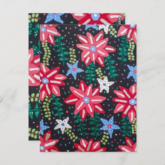 はっきりしたフローラ配置 ポストカード (正面/裏面)